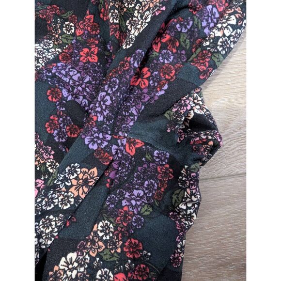 O/S LuLaRoe Floral Skull Floral Sugar Skull Leggings - Unicorn | Rare | HTF! - Picture 8 of 9